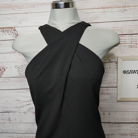 SOLD Calvin Klein LBD halter dress size 12 - Picture 2 of 12